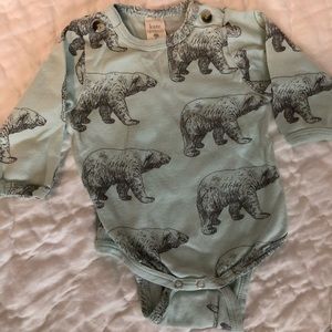 Kate Quinn Organics Long Sleeve Polar Bear Onesie